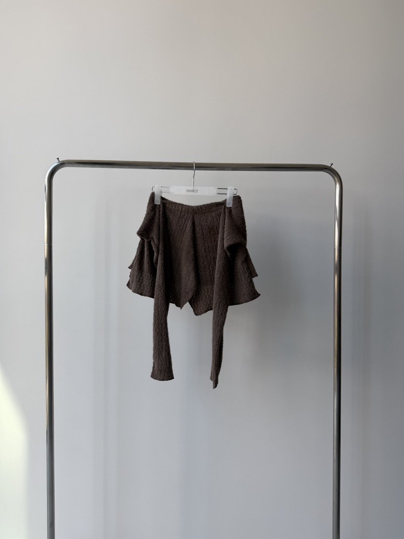 MINIMUZE東大門㊣直郵女士新款人氣25秋冬休閑熱賣短裙羊駝絨MINIMUZE短裙