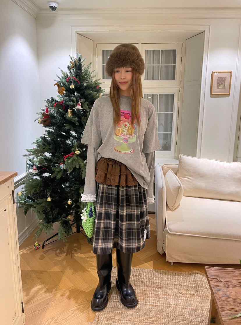 BOUTIQUE-L東大門㊣實拍女士新品25秋冬熱賣推薦時尚長袖T恤BOUTIQUE-L長袖T恤