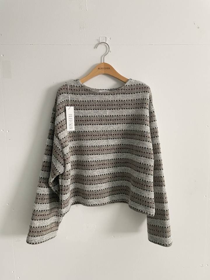 BLEECKER東大門㊣實拍女裝新款時尚25秋冬熱賣職業人氣針織衫BLEECKER針織衫
