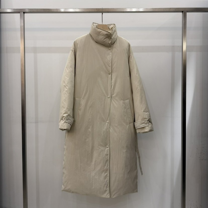 THE EYL韓國代購㊣女士新款推薦時尚職業長款羽絨服含腰帶THE EYL長款羽絨服