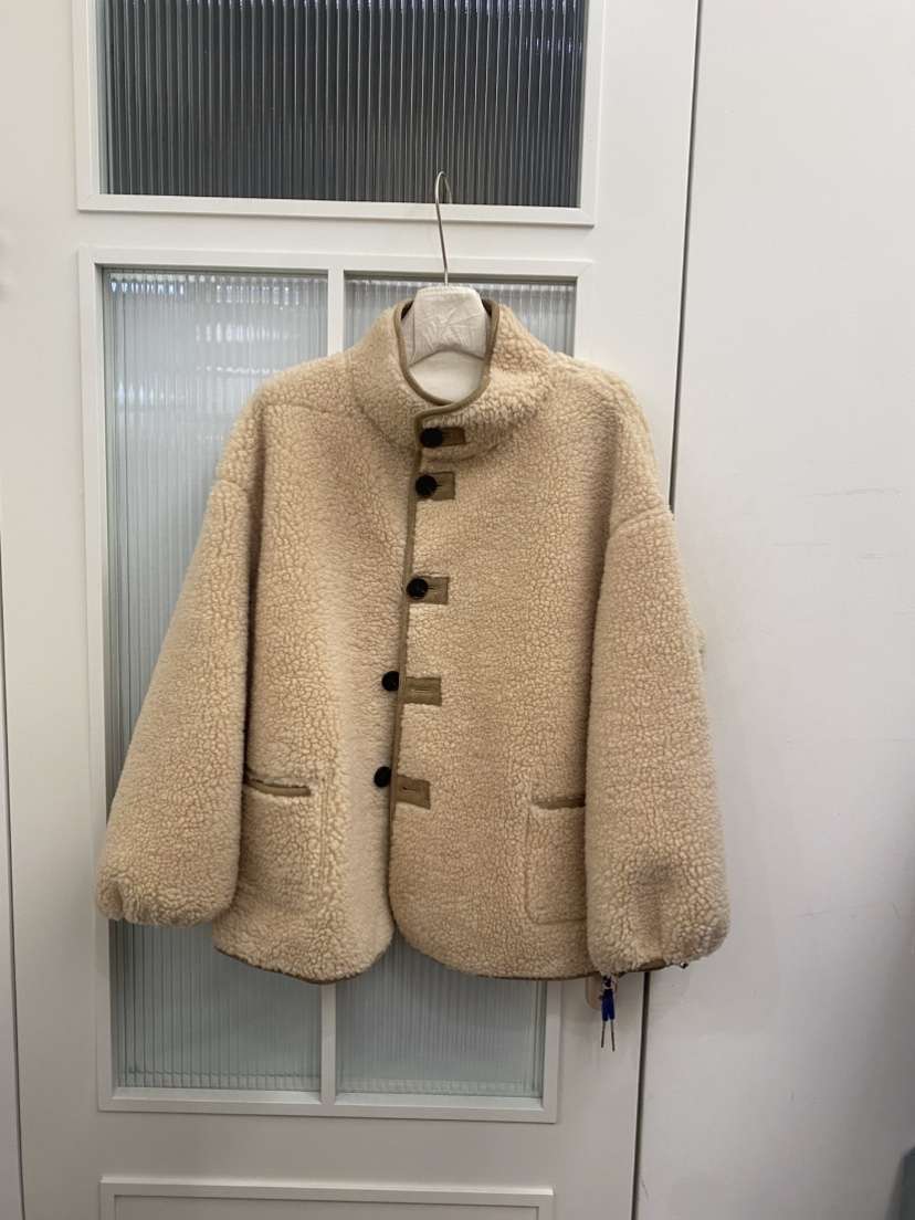 JADEMARKET韓國代購㊣女士新款真品人氣時尚短款大衣高領雙面JADE MARKET短款大衣