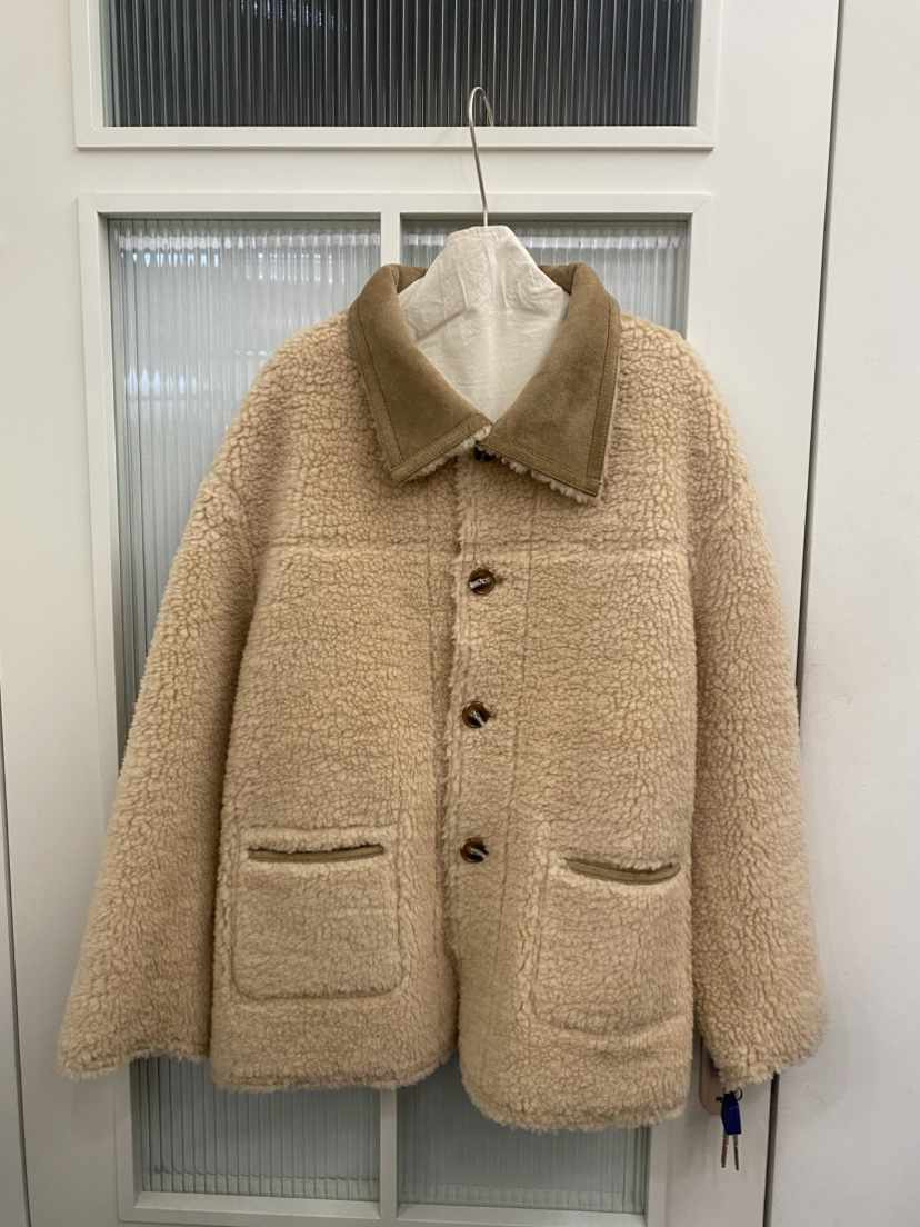 JADEMARKET東大門㊣代購女裝新品人氣真品職業短款大衣雙面JADE MARKET短款大衣