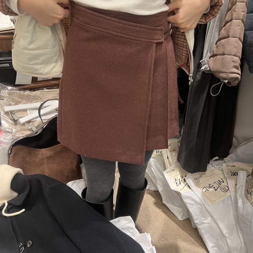 VENIR-a東大門㊣代購女裝新品休閑時尚25秋冬熱賣職業短裙VENIR-a短裙