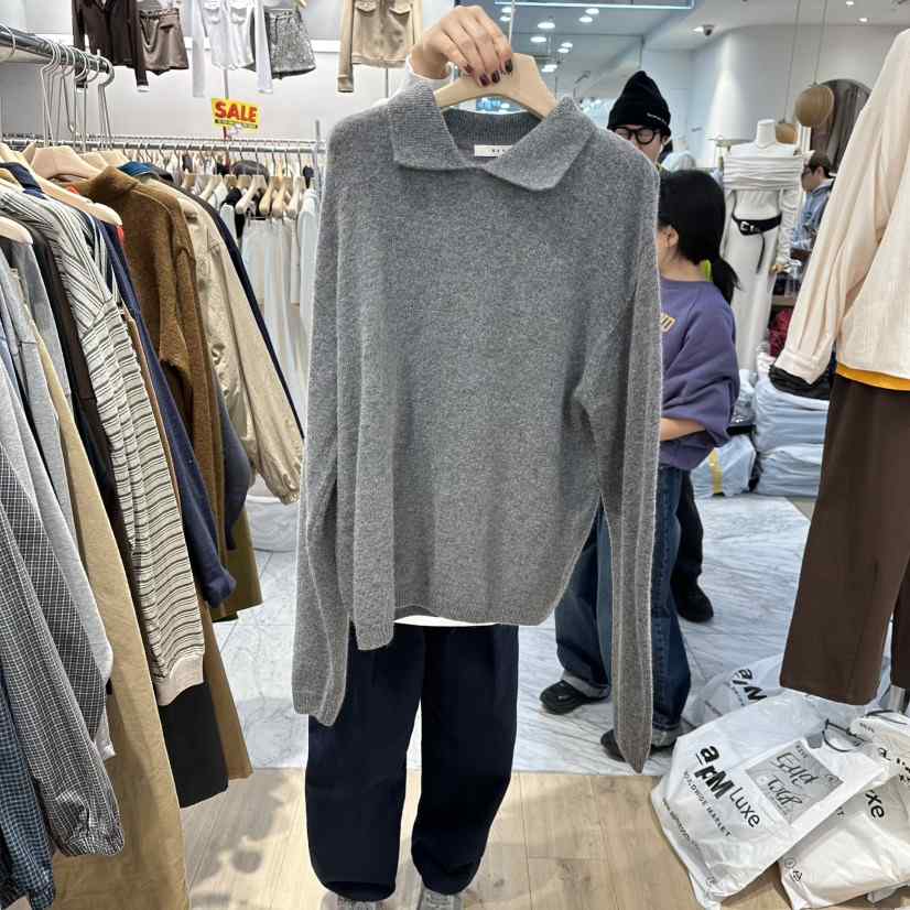 REVE-L東大門㊣代購女裝新款人氣時尚休閑推薦真品針織衫浣熊REVE-L針織衫