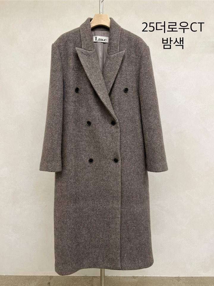 LAKE-A東大門㊣直郵女士新品25秋冬推薦休閑人氣中長款大衣Lake side中長款大衣