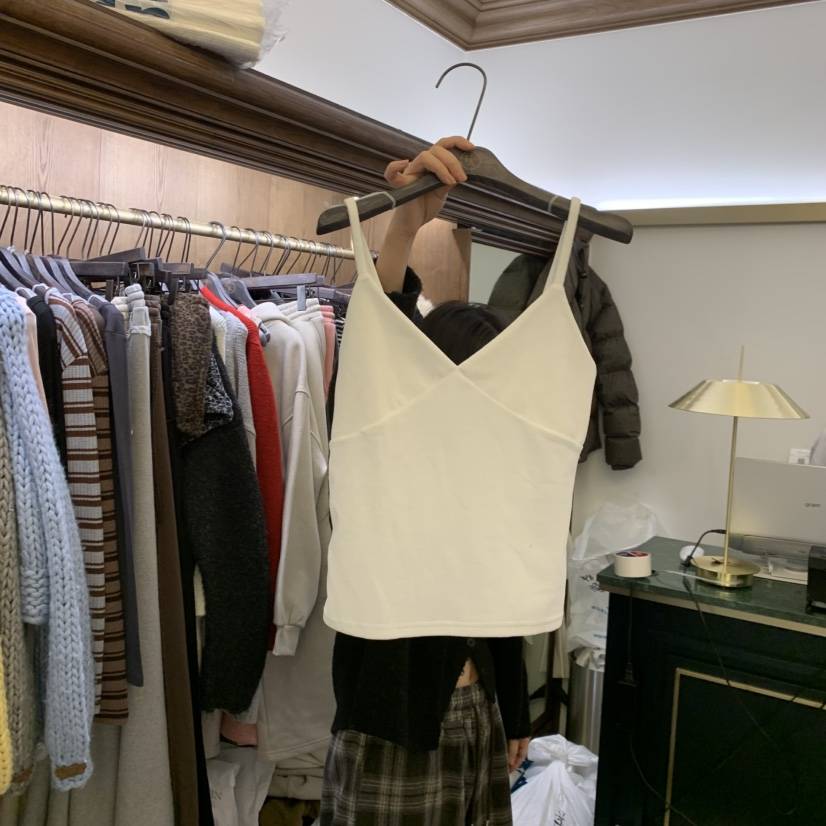 VIRKIN東大門㊣實拍女裝新品人氣休閑職業時尚推薦吊帶背心VIRKIN吊帶/背心