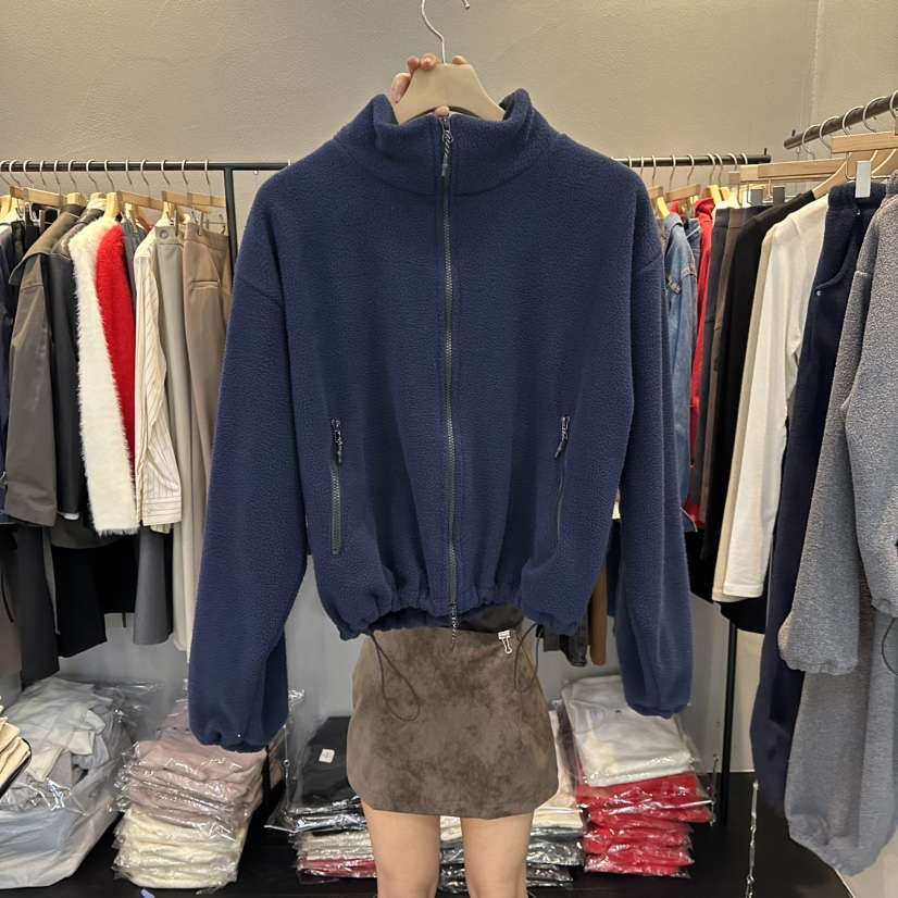 FLAMME TOIT東大門㊣直郵女士新款休閑25秋冬推薦夾克拉鏈FLAMME TOIT夾克