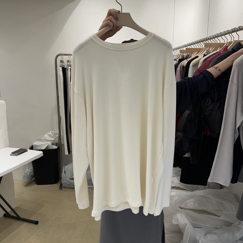 MUNSELL韓國代購㊣女裝新款職業真品25秋冬人氣休閑長袖T恤MUNSELL長袖T恤