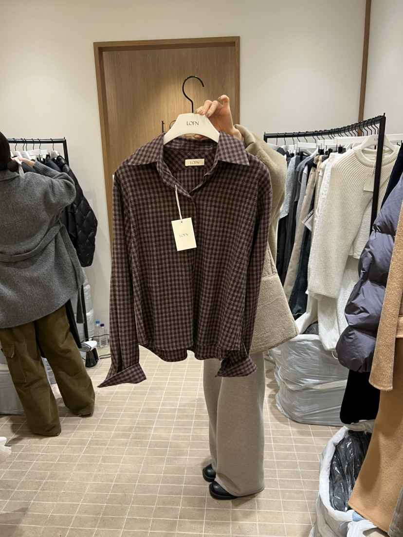 LOFN東大門㊣實拍女裝新款職業熱賣時尚推薦真品襯衫蕾絲衫LOFN襯衫/蕾絲衫