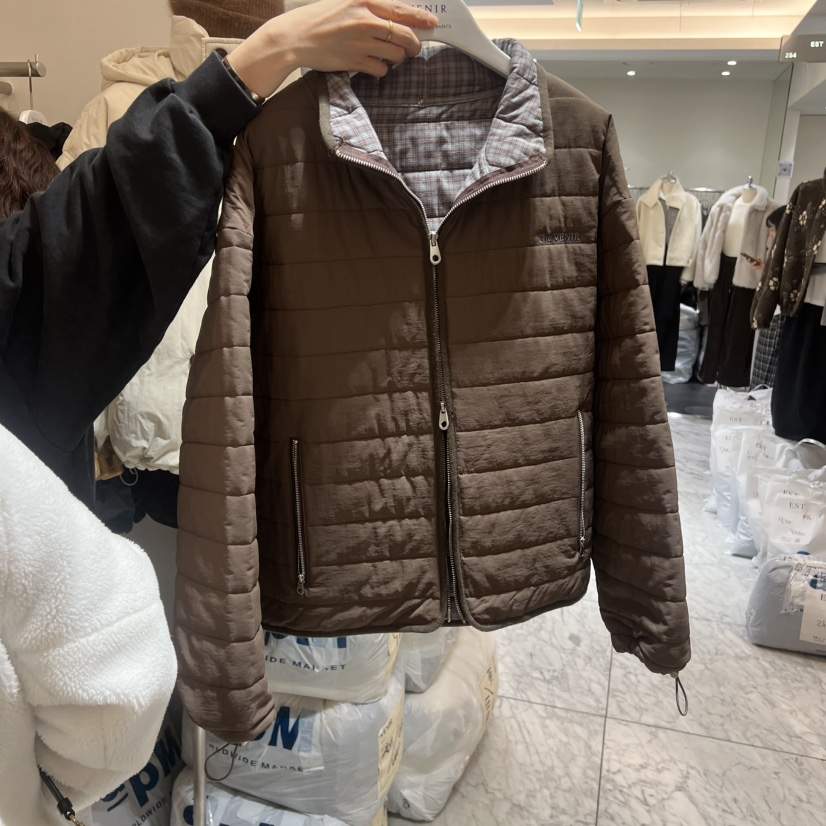 VENIR-a韓國直郵㊣女裝新款休閑職業人氣熱賣真品短款棉服棉VENIR-a短款棉服