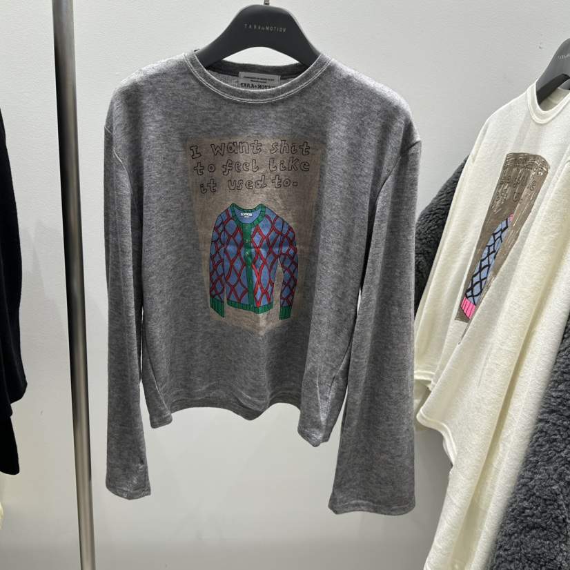 TARABY MOTION韓國直郵㊣女士新款25秋冬熱賣時尚休閑長袖T恤TARABY MOTION長袖T恤