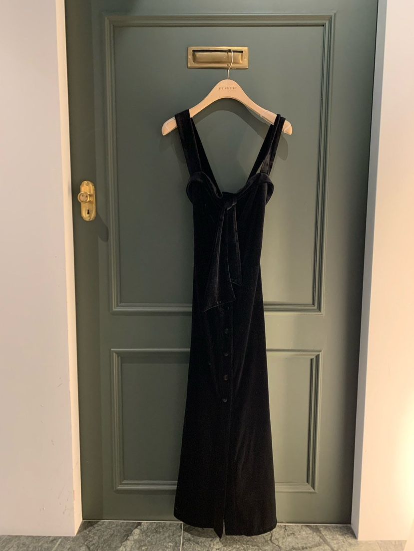 ARC東大門㊣實拍女裝新品時尚熱賣職業休閑真品25秋冬連衣裙絲絨ARC EN CIEL連衣裙