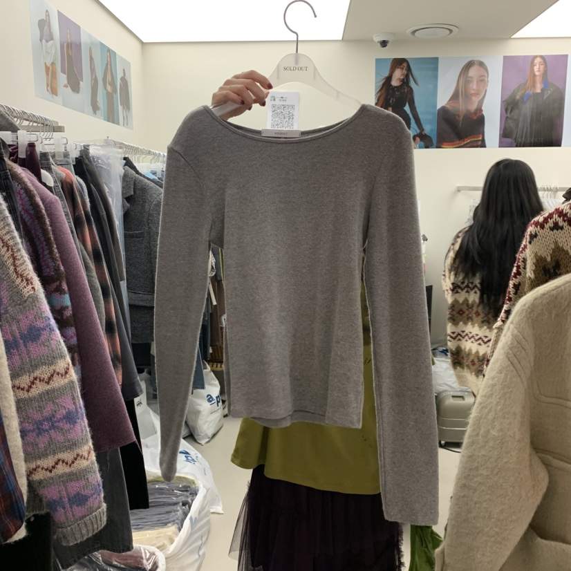 SOLD OUT東大門㊣代購女士新品推薦職業真品人氣熱賣長袖T恤SOLD OUT長袖T恤