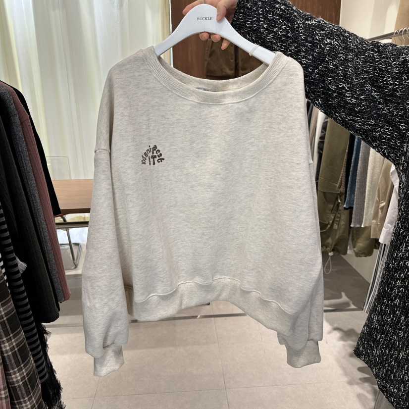 BUCKLE韓國直郵㊣女裝新品真品人氣推薦時尚25秋冬衛衣加絨BUCKLE衛衣