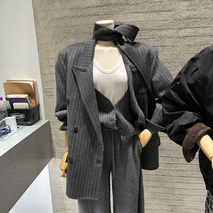 JUNI東大門㊣實拍女裝新品25秋冬夾克不含內搭不含領帶手工制作my juni夾克