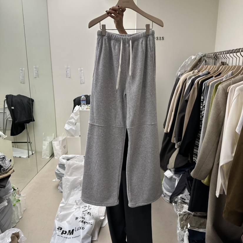 NOPSIS韓國直郵㊣女裝新品休閑熱賣真品時尚休閑褲加絨抓絨NOPSIS休閑褲