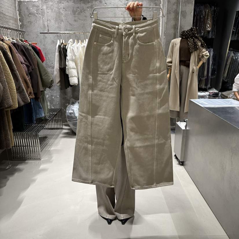 JUNI東大門㊣直郵女裝新品真品休閑職業時尚休閑褲加絨羊毛my juni休閑褲