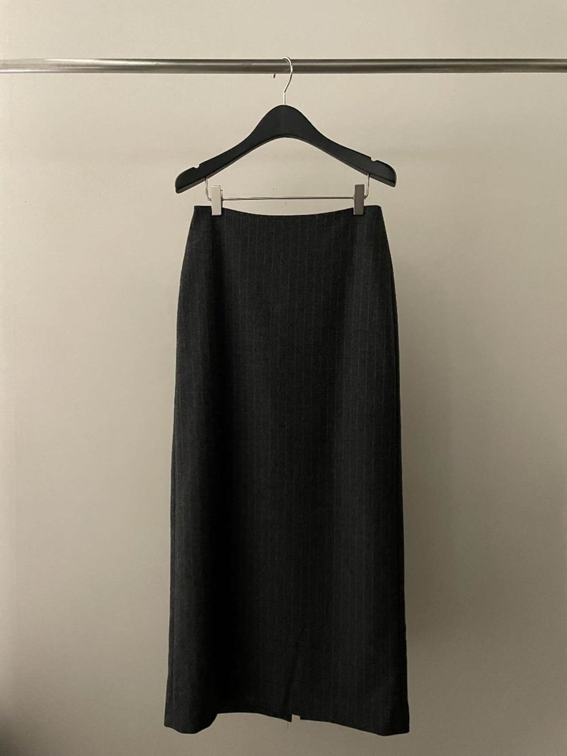 FLAT GARDEN/LA MUETTE/JAMIESTONE東大門㊣實拍女裝新款推薦長裙羊毛條紋FLAT GARDEN/LA MUETTE/JAMIESTONE長裙