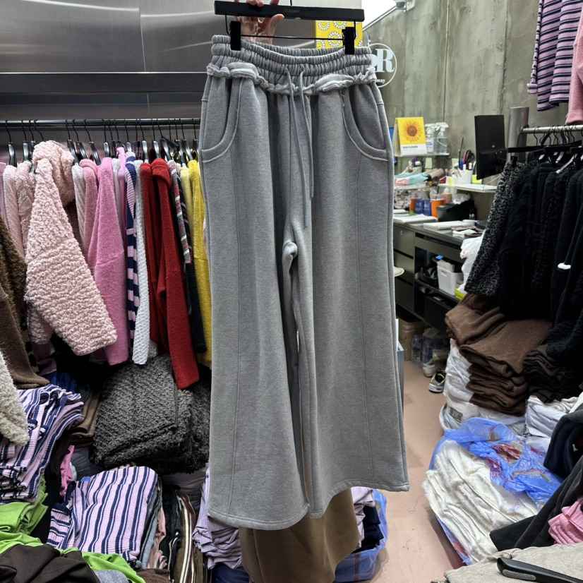 RUNWAY-런웨이韓國代購㊣女士新款推薦休閑人氣休閑褲加絨RUNWAY休閑褲