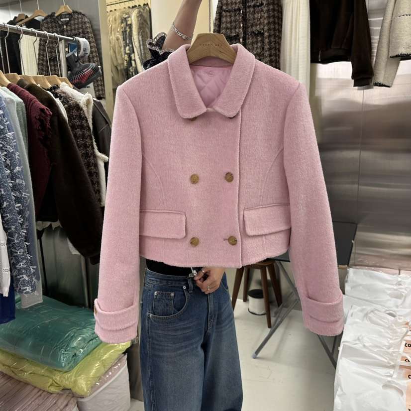 CORNER韓國代購㊣女裝新款真品熱賣時尚人氣休閑25秋冬夾克手工CORNER.302夾克