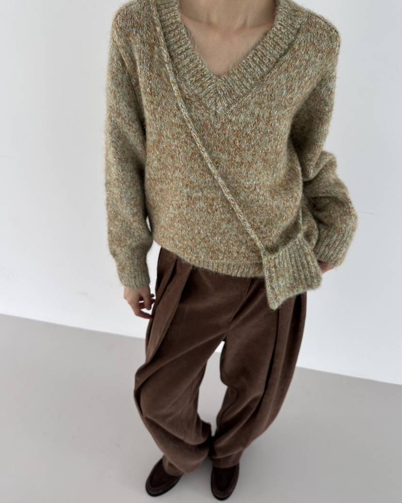 HOWDY東大門㊣實拍女裝新品職業熱賣推薦25秋冬針織衫迷你包howdy針織衫