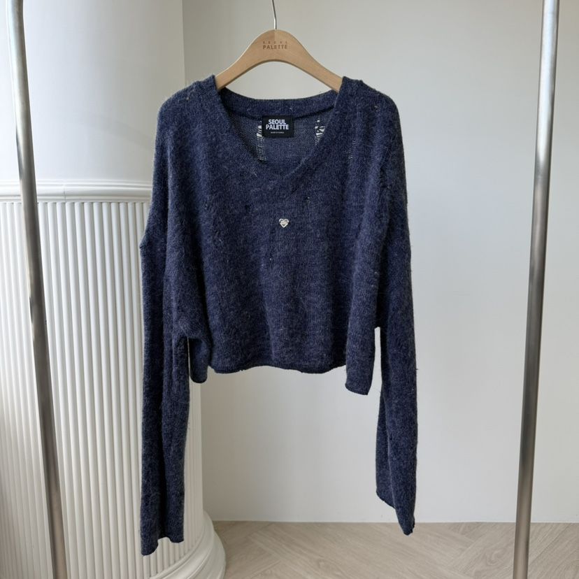 PALETTE-Q東大門㊣實拍女士新品休閑25秋冬人氣真品針織衫PALETTE針織衫