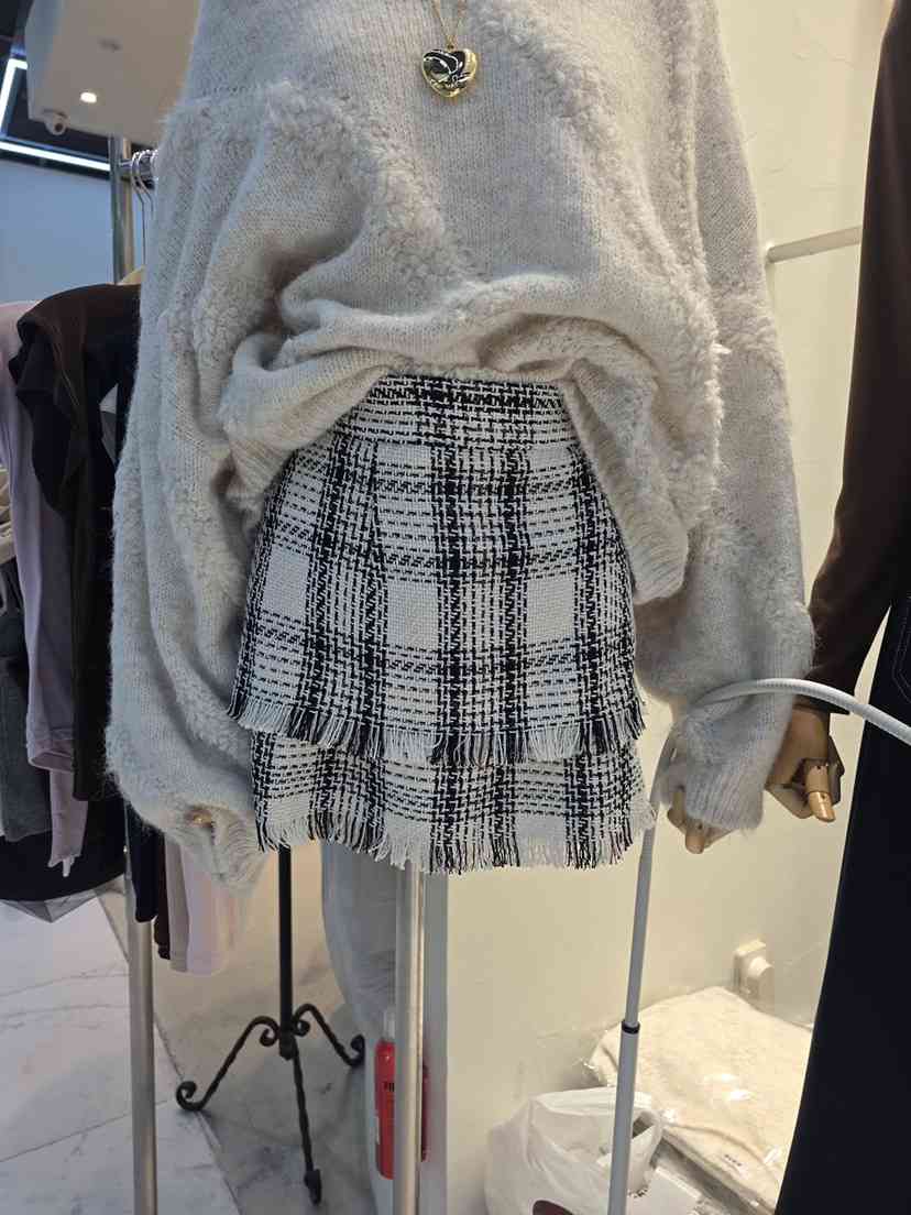 BOLD韓國代購㊣女裝新款熱賣真品人氣時尚25秋冬休閑職業短裙BOLD短裙