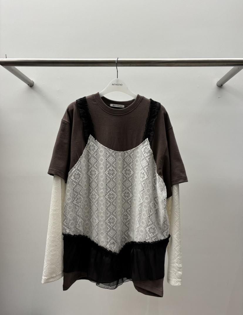 INTHEEND韓國直郵㊣女裝新款休閑25秋冬時尚真品職業長袖T恤INTHEEND長袖T恤