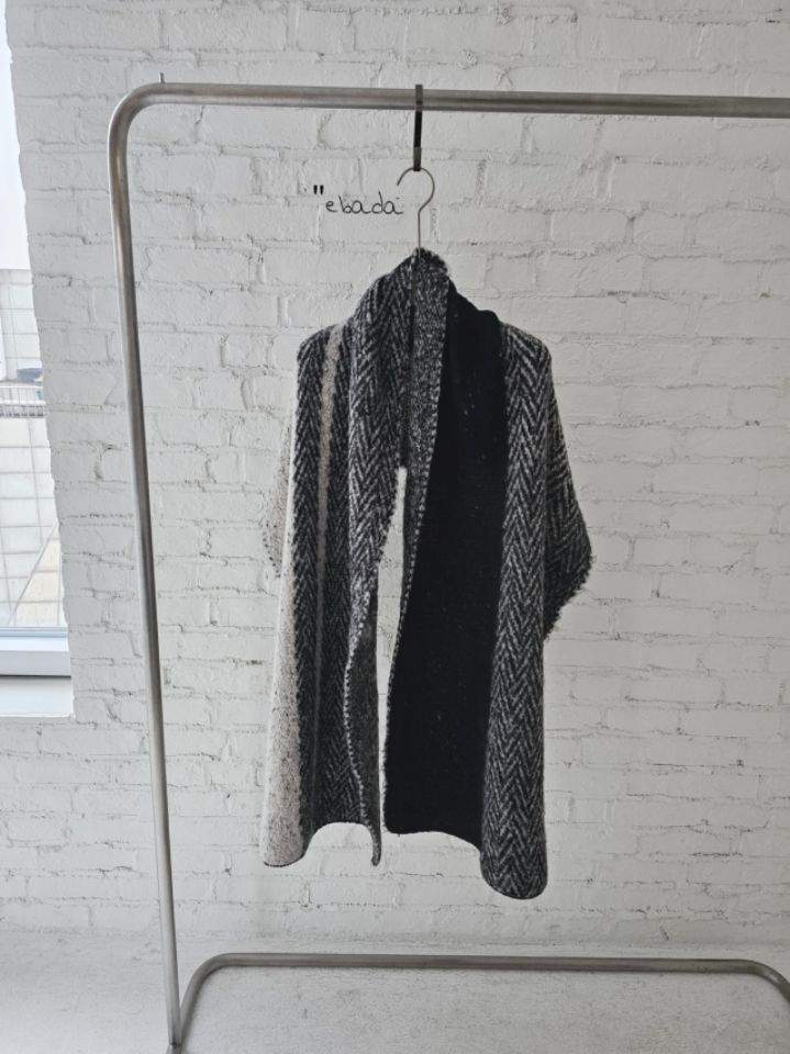 EBADA東大門㊣代購女士新品休閑25秋冬真品圍巾披肩人字紋披肩EBADA圍巾/披肩