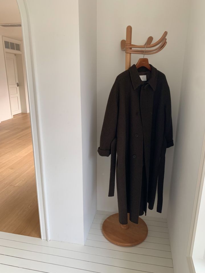 MARE東大門㊣實拍女士新款熱賣休閑職業人氣中長款大衣含腰帶MARE中長款大衣