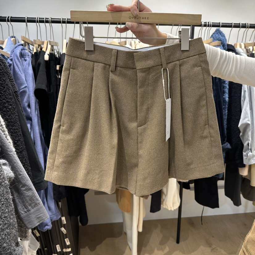 OVERTAKE韓國代購㊣女裝新品時尚人氣推薦休閑職業真品短褲OVERTAKE短褲