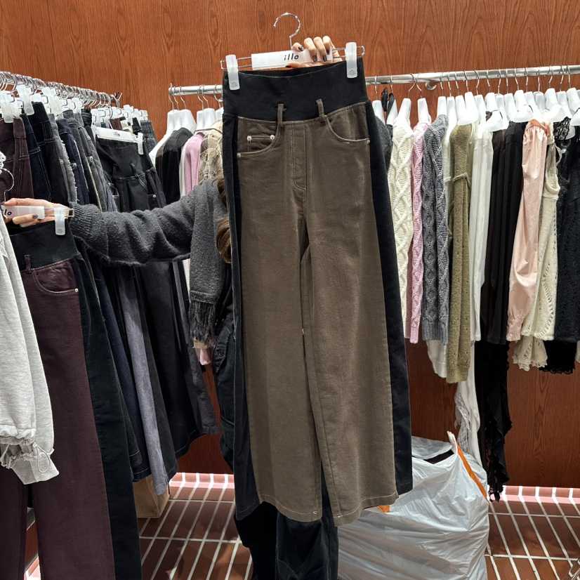 ILLO韓國代購㊣女裝新款推薦時尚真品25秋冬熱賣職業牛仔褲ILLO牛仔褲