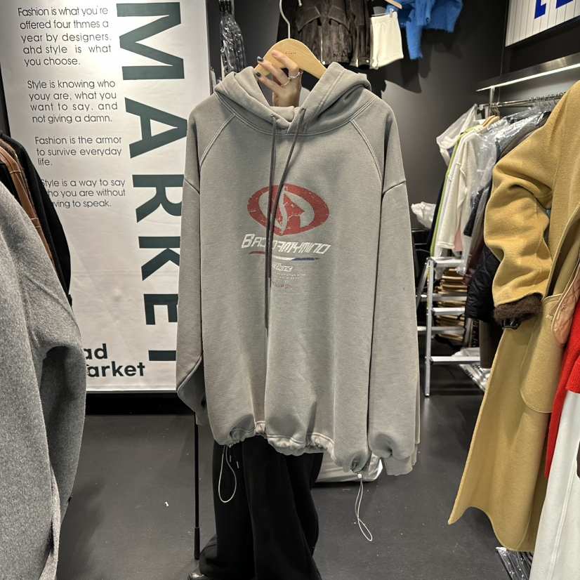 EL BOSQUE韓國代購㊣女士新款休閑推薦真品25秋冬衛衣加絨EL BOSQUE衛衣