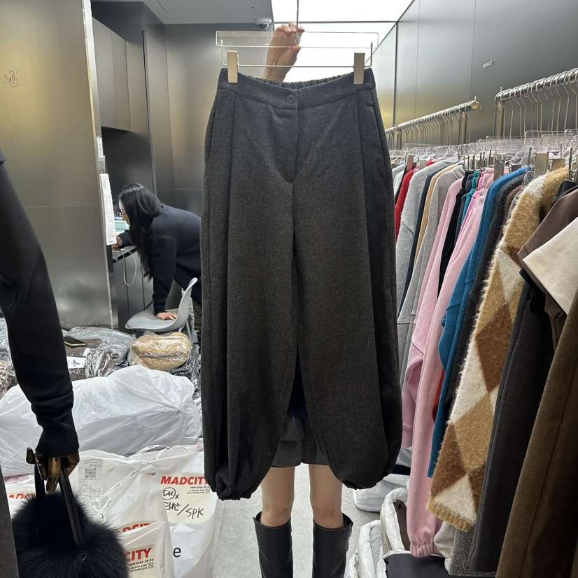 MADCITY韓國代購㊣女裝新款真品時尚熱賣推薦人氣休閑褲抓絨MADCITY休閑褲