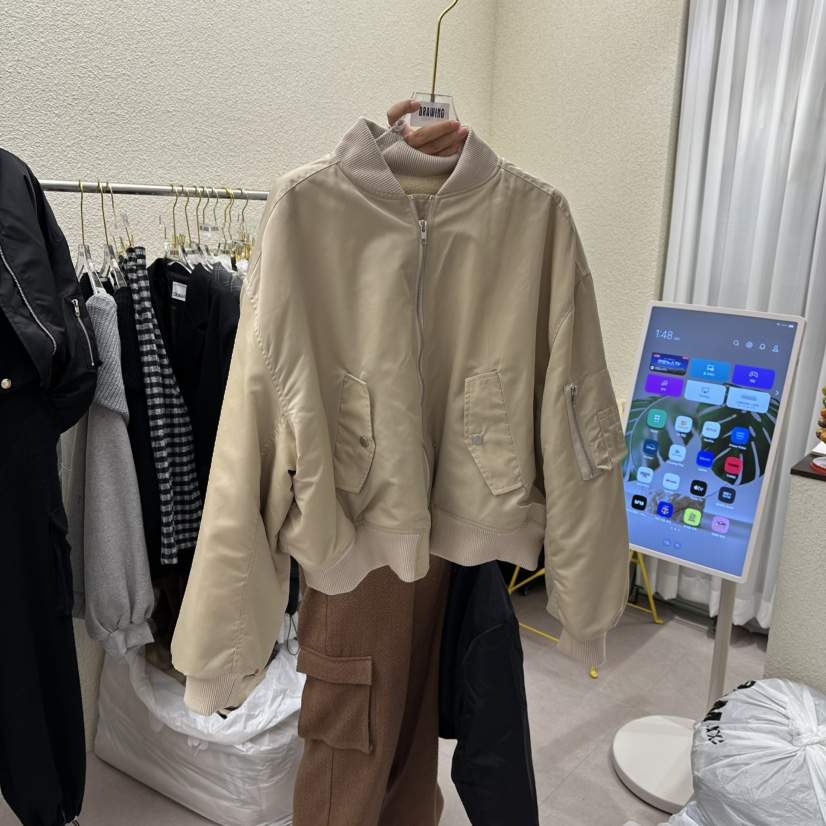 DRAWING東大門㊣實拍女士新品人氣真品25秋冬休閑夾克加絨羊毛DRAWING夾克