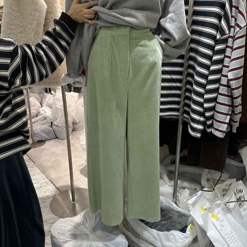 REFLAT東大門㊣代購女裝新品推薦真品人氣休閑褲燈芯絨條紋REFLAT休閑褲