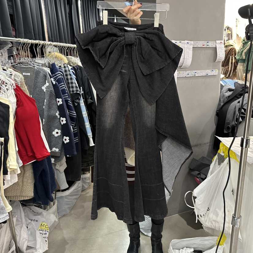 MOMAZU韓國代購㊣女裝新款25秋冬真品熱賣推薦人氣職業牛仔褲MOMAZU牛仔褲