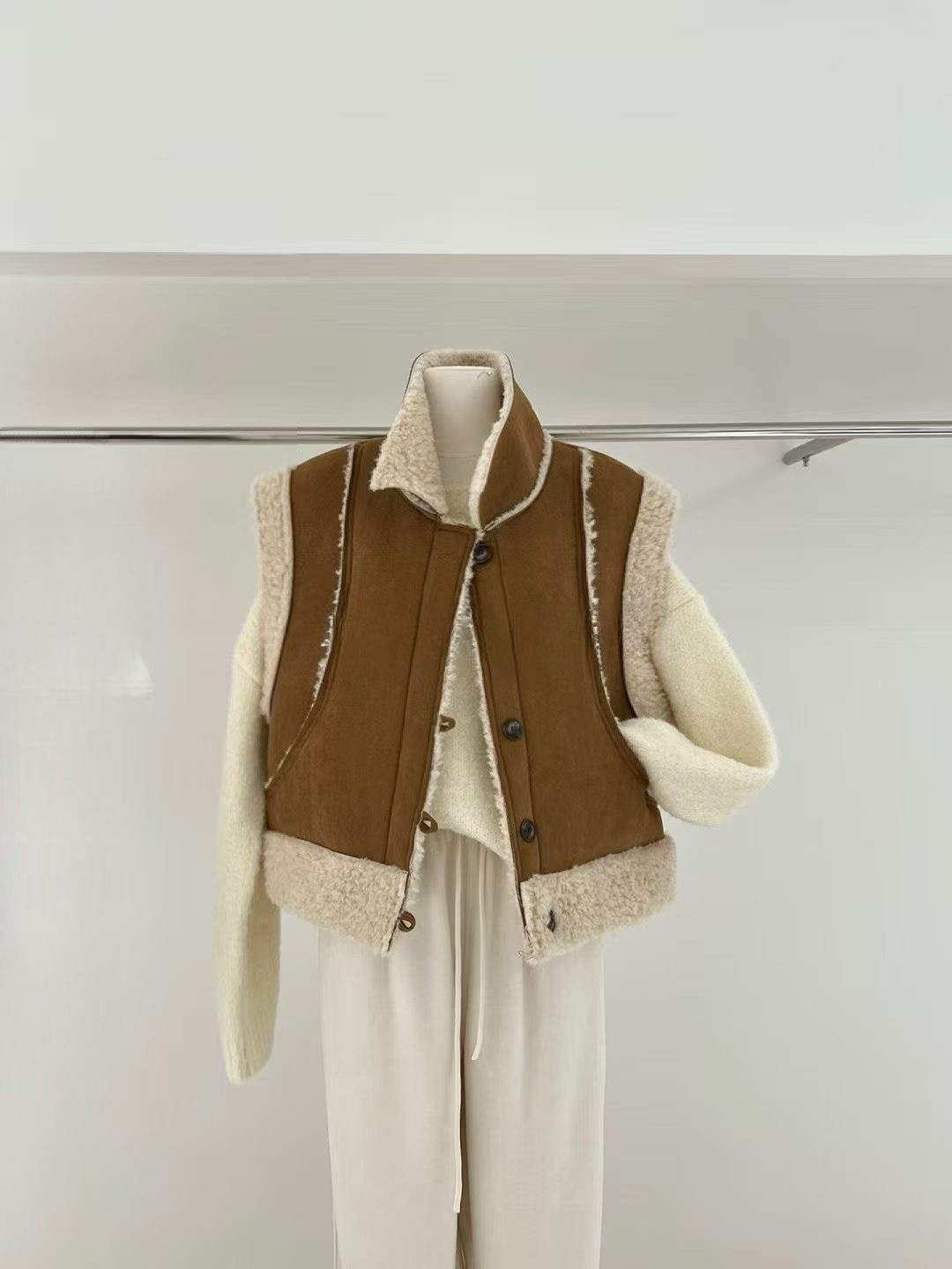 CAROL韓國代購㊣女裝新款25秋冬時尚職業休閑熱賣馬甲不含內搭CAROL馬甲