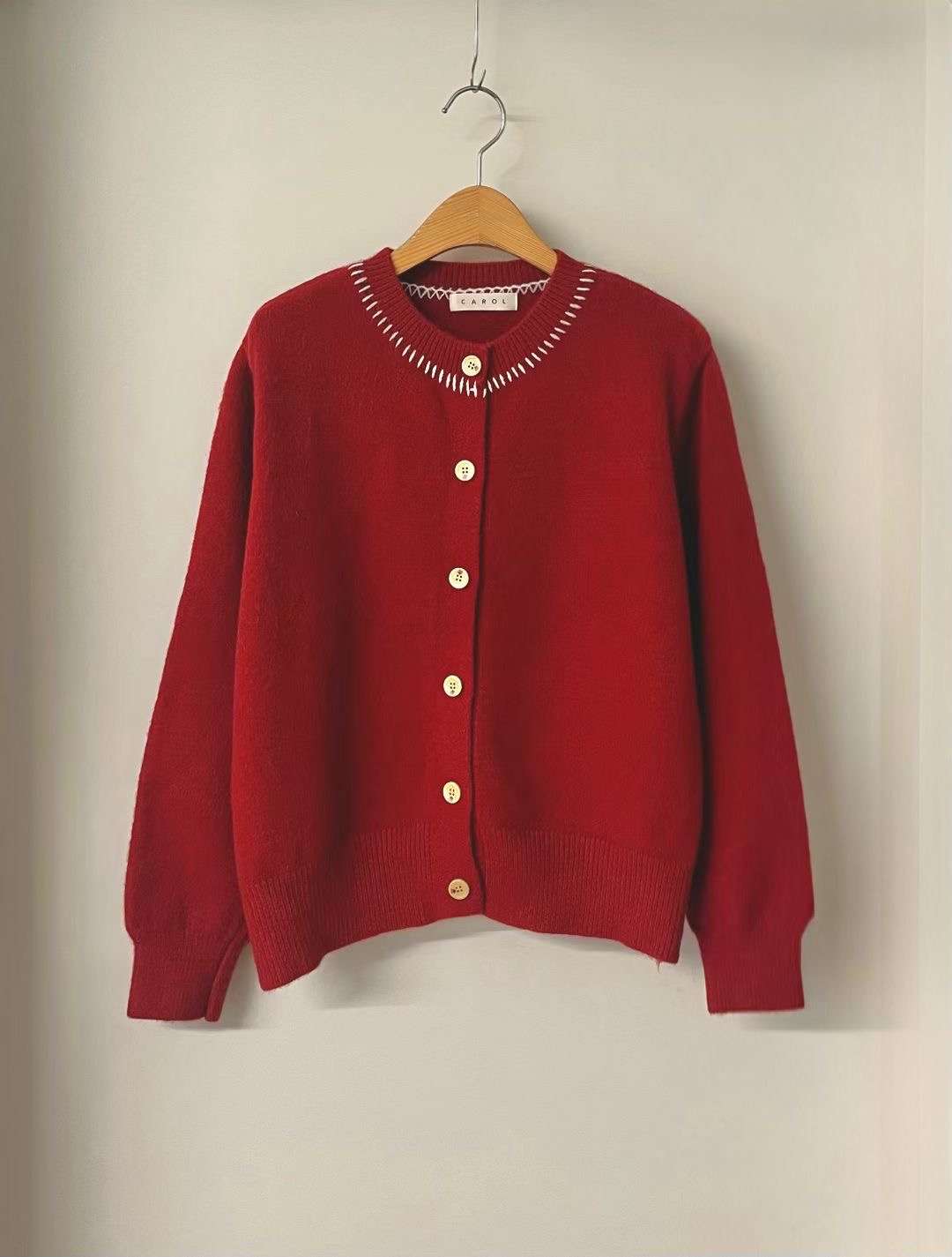 CAROL東大門㊣實拍女士新款25秋冬休閑真品時尚推薦熱賣針織衫CAROL針織衫