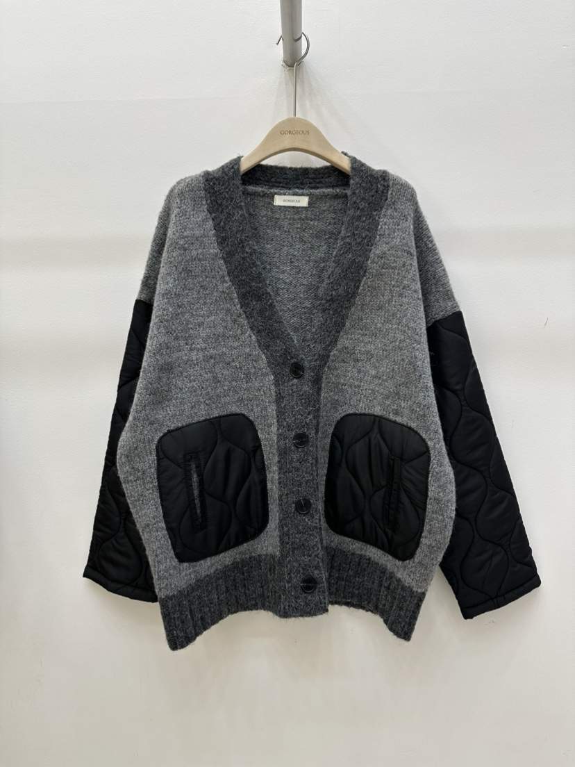 GORGEOUS東大門㊣直郵女裝新品真品職業人氣針織衫開衫絎縫GORGEOUS針織衫