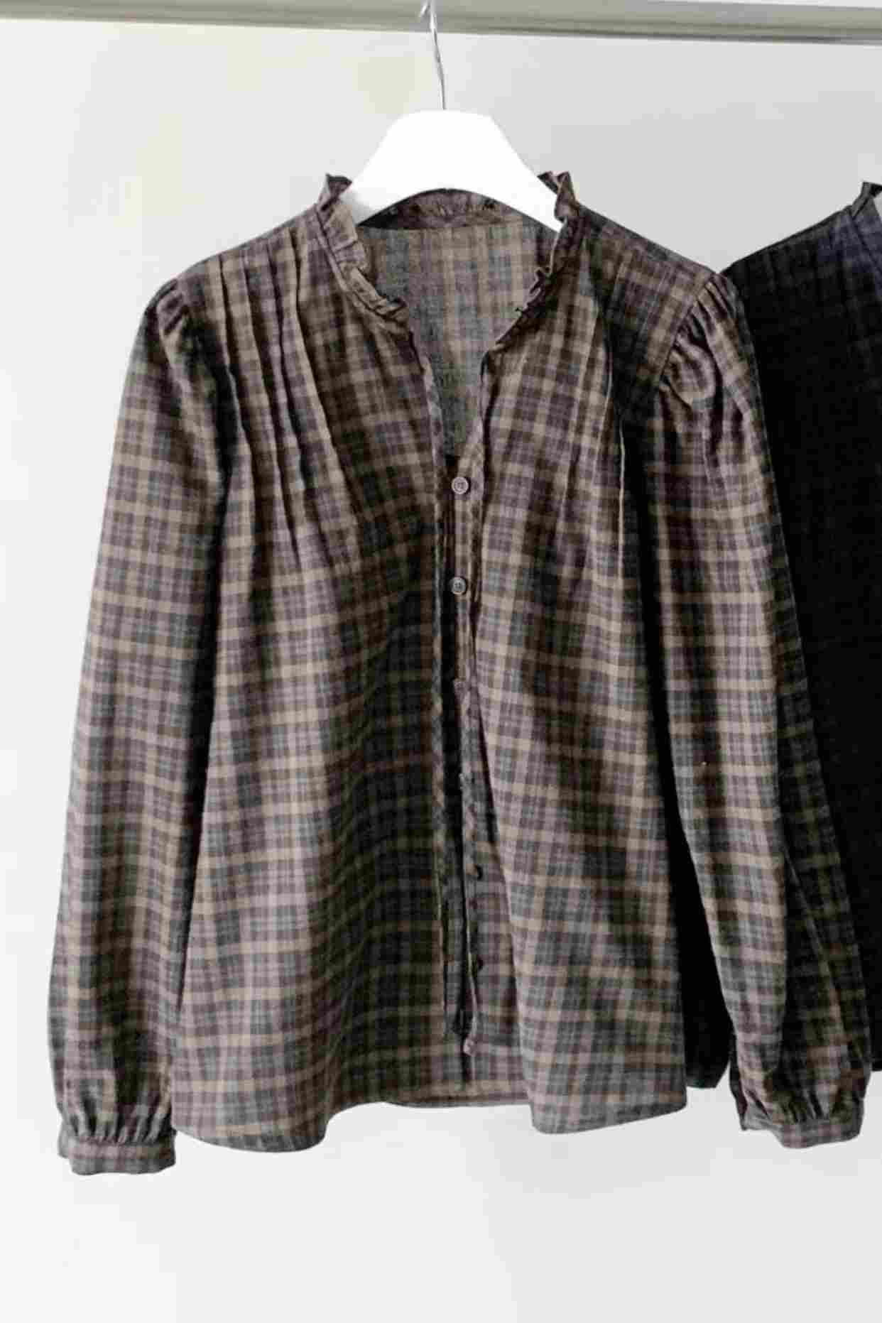 CAROL韓國代購㊣女士新款休閑職業人氣熱賣25秋冬襯衫蕾絲衫CAROL襯衫/蕾絲衫