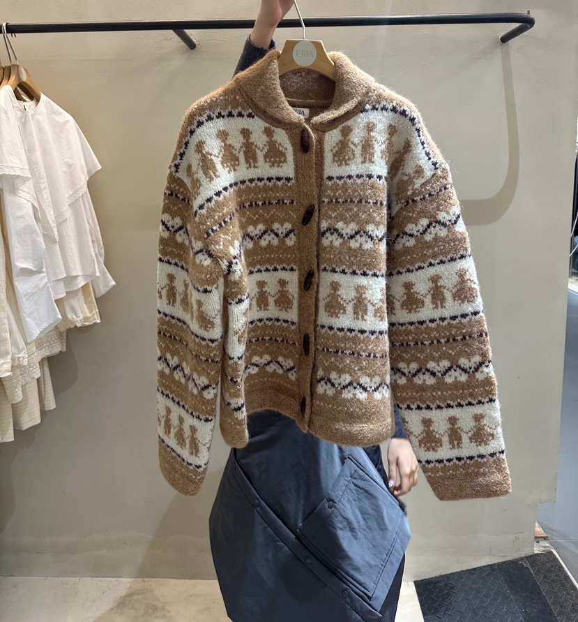 ERIA韓國直郵㊣女士新品25秋冬休閑熱賣時尚推薦真品針織衫ERIA/HUE針織衫