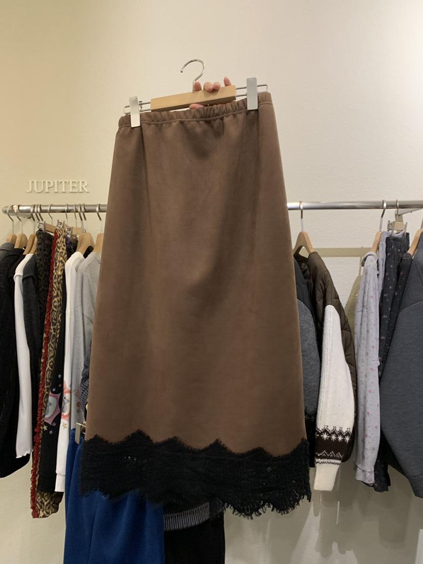 JUPITER東大門㊣直郵女裝新款休閑熱賣推薦時尚25秋冬長裙絨面革JUPITER長裙