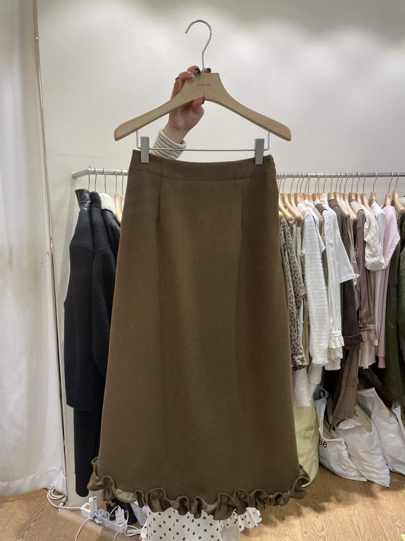 AUVERFIT韓國直郵㊣女裝新款休閑推薦25秋冬時尚人氣真品長裙AUVERFIT長裙