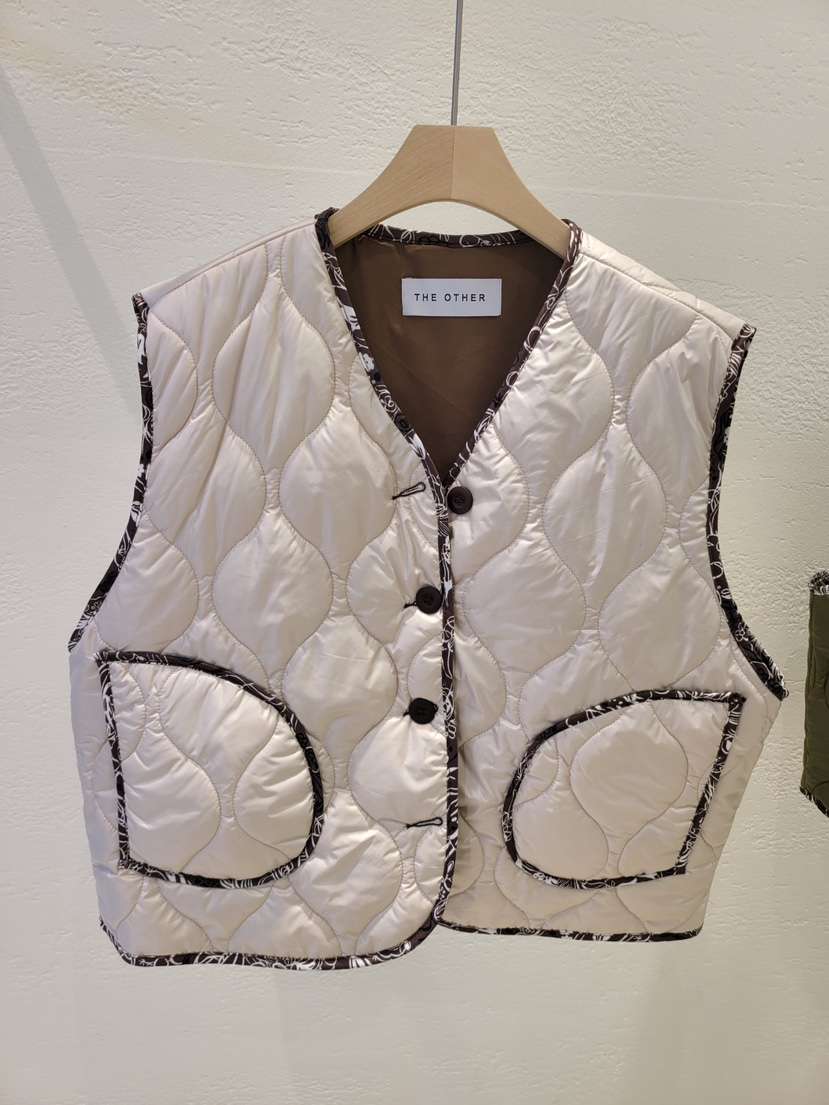 THE OTHER韓國直郵㊣女裝新款25秋冬休閑熱賣真品馬甲絎縫THE OTHER馬甲