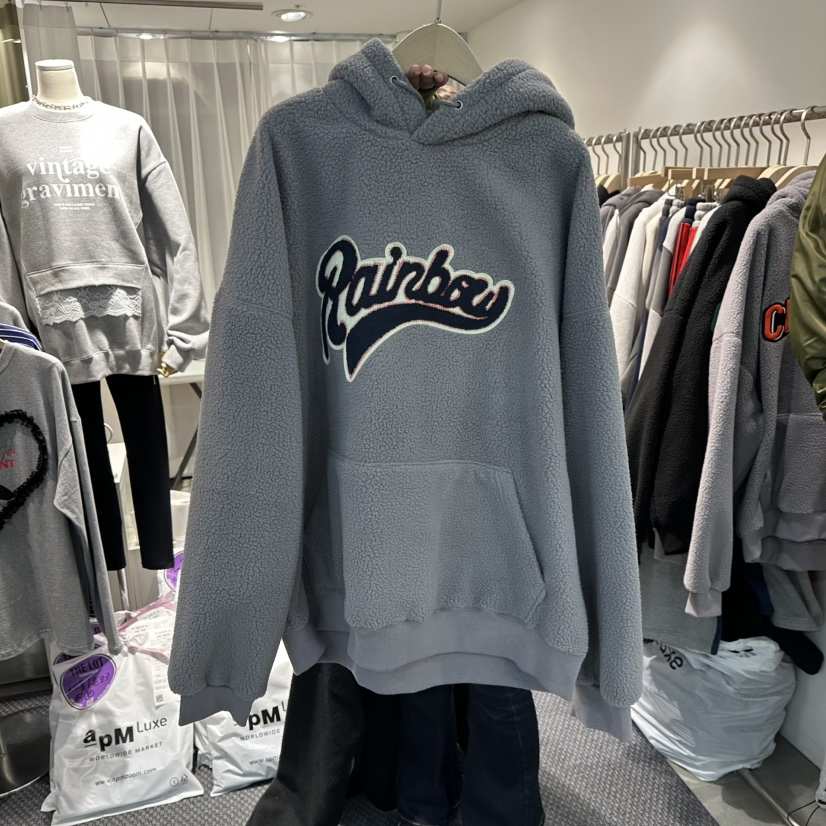 THE LOT韓國代購㊣女士新品推薦真品25秋冬熱賣衛衣加絨羊毛THE LOT/	LOT衛衣