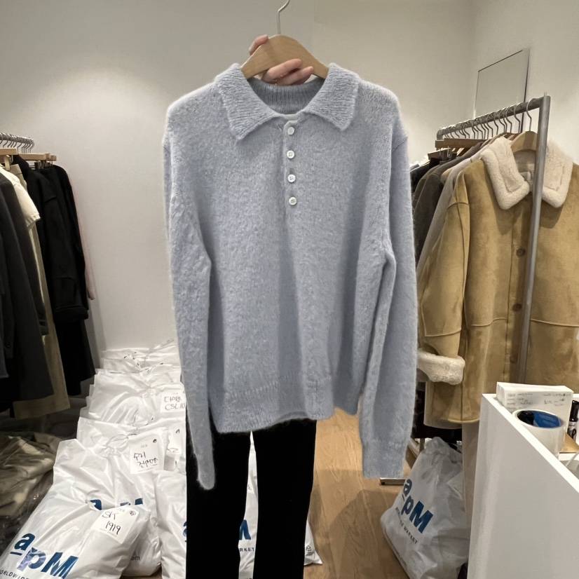 OUR-A韓國直郵㊣女士新品時尚職業25秋冬熱賣推薦毛衣羊駝OUR/NOVAE毛衣