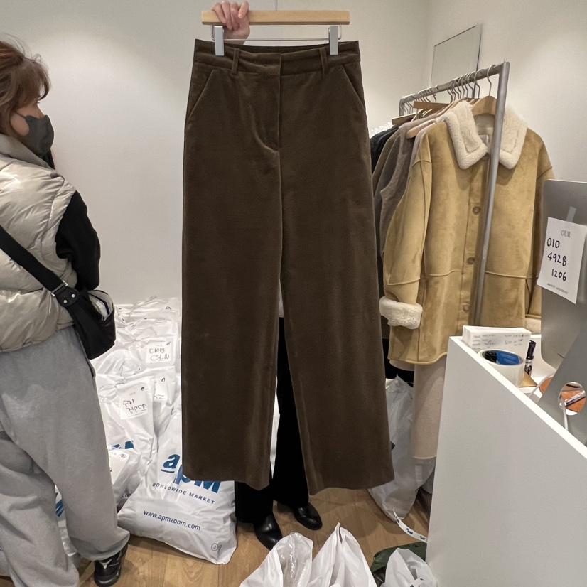 OUR-A韓國直郵㊣女裝新品真品休閑推薦熱賣人氣休閑褲燈心絨OUR/NOVAE休閑褲