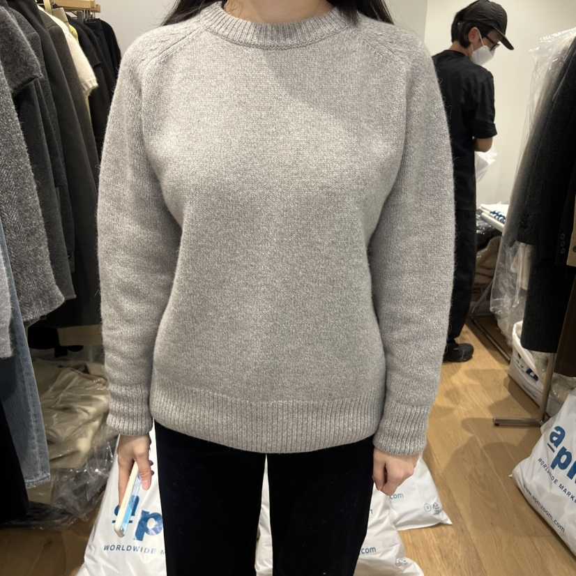 OUR-A韓國代購㊣女士新款時尚職業熱賣真品休閑25秋冬毛衣羊駝OUR/NOVAE毛衣