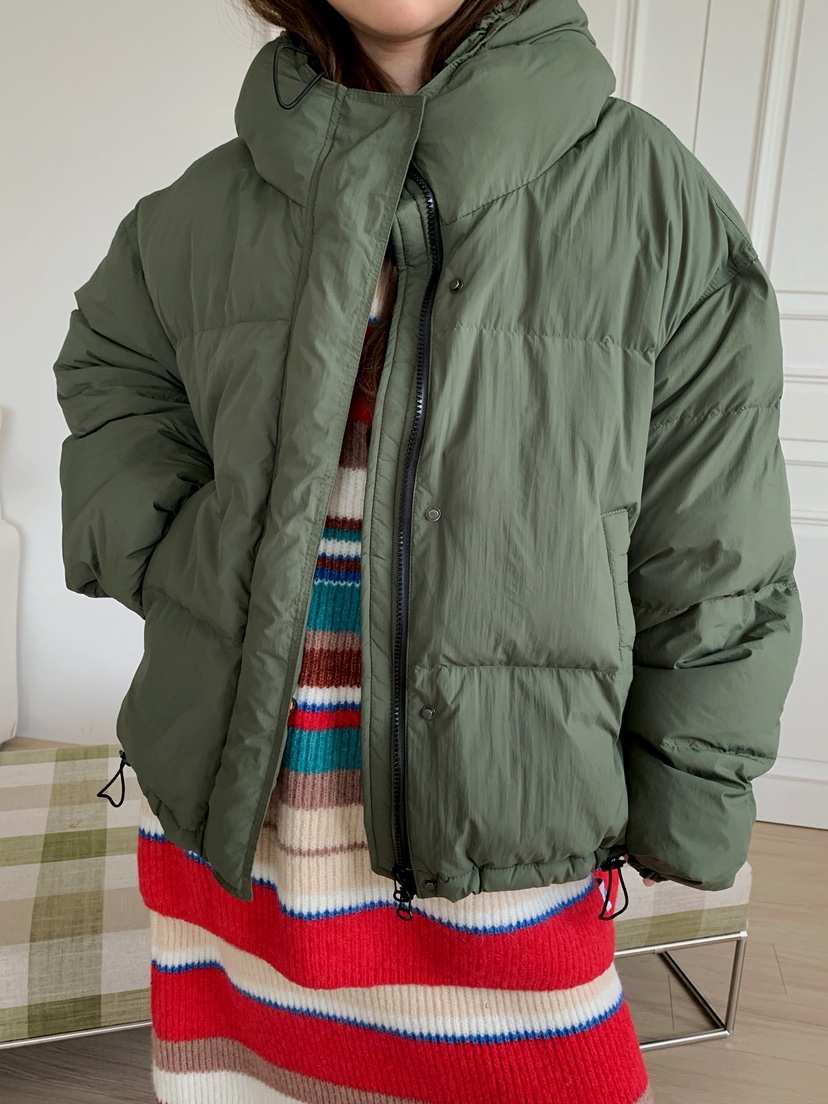 JKICHI韓國直郵㊣女裝新品真品時尚25秋冬人氣短款羽絨服填充JKICHI短款羽絨服